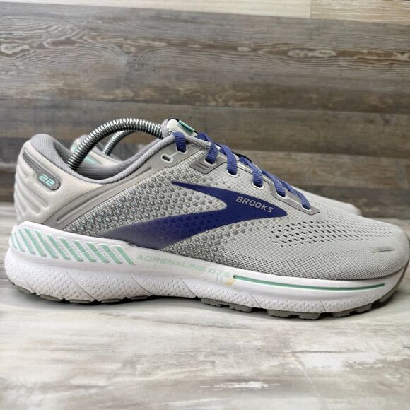 Brooks Shoes - Brooks Adrenaline GTS 22 Women's Size 11.5 D (Wide) Gray Running Shoes Sneakers